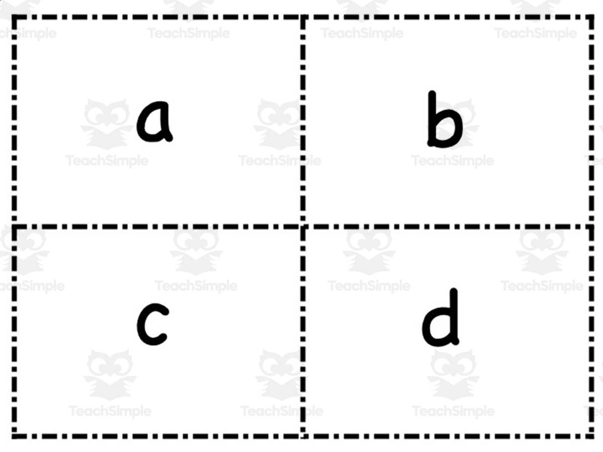An educational teaching resource from First in Line entitled Alphabet Flashcards downloadable at Teach Simple.