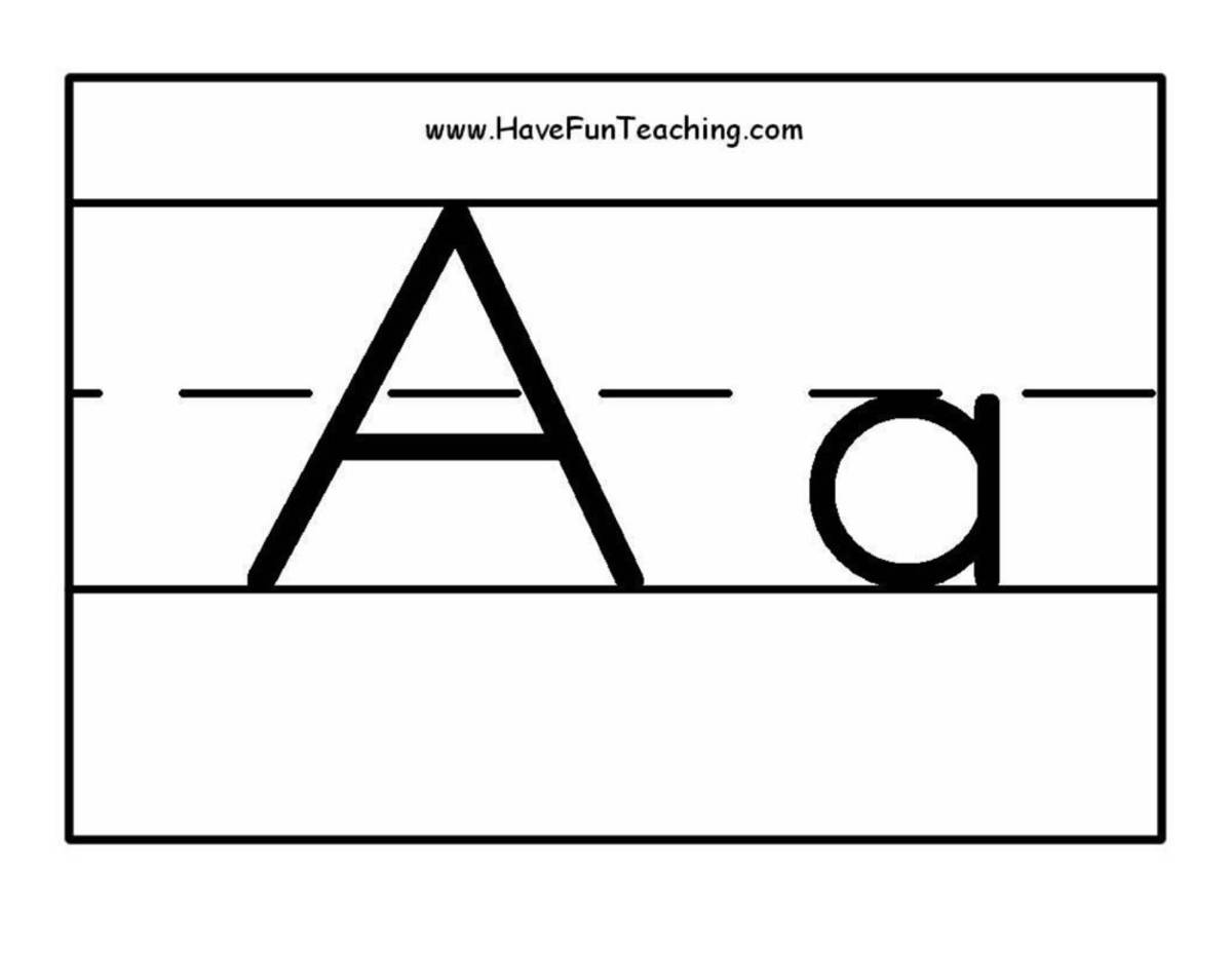 An educational teaching resource from Have Fun Teaching entitled Alphabet Letter Black and White Posters downloadable at Teach Simple.