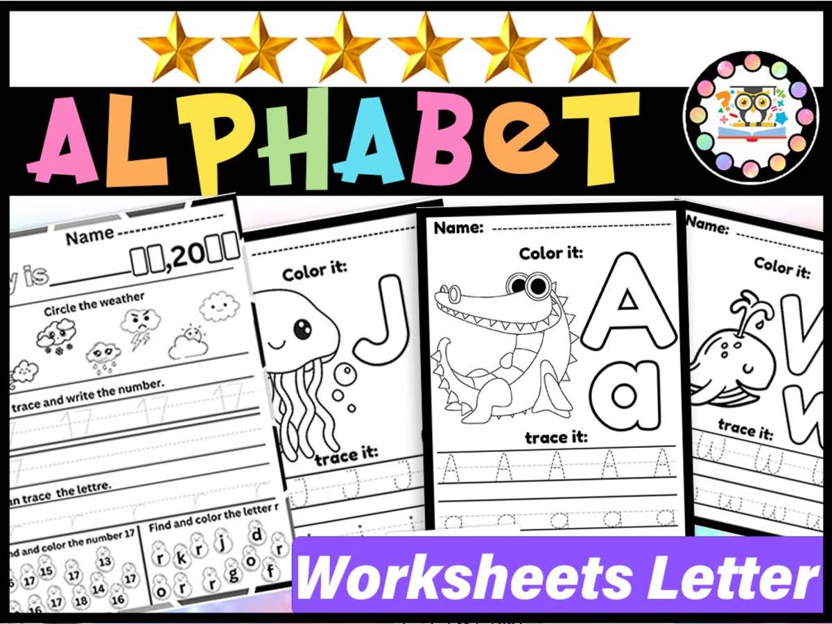 An educational teaching resource from LAMO entitled Alphabet Letter Worksheets | Letter Recognition, Sounds & Tracing downloadable at Teach Simple.