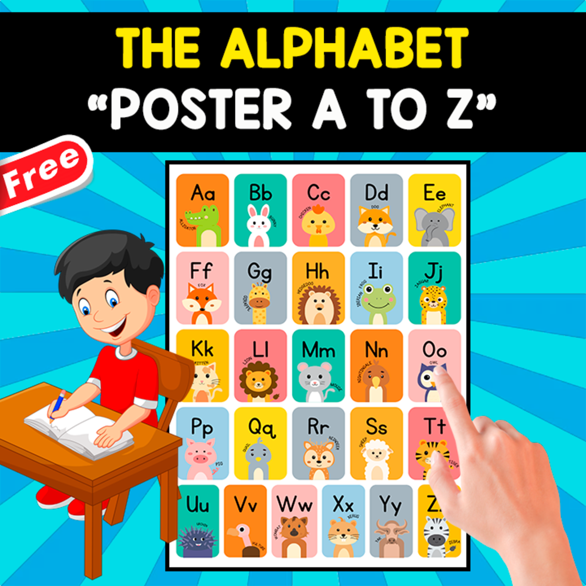 An educational teaching resource from EDITORIAL LAURA EDUCA entitled ALPHABET POSTER | WITH ANIMAL ICONS downloadable at Teach Simple.