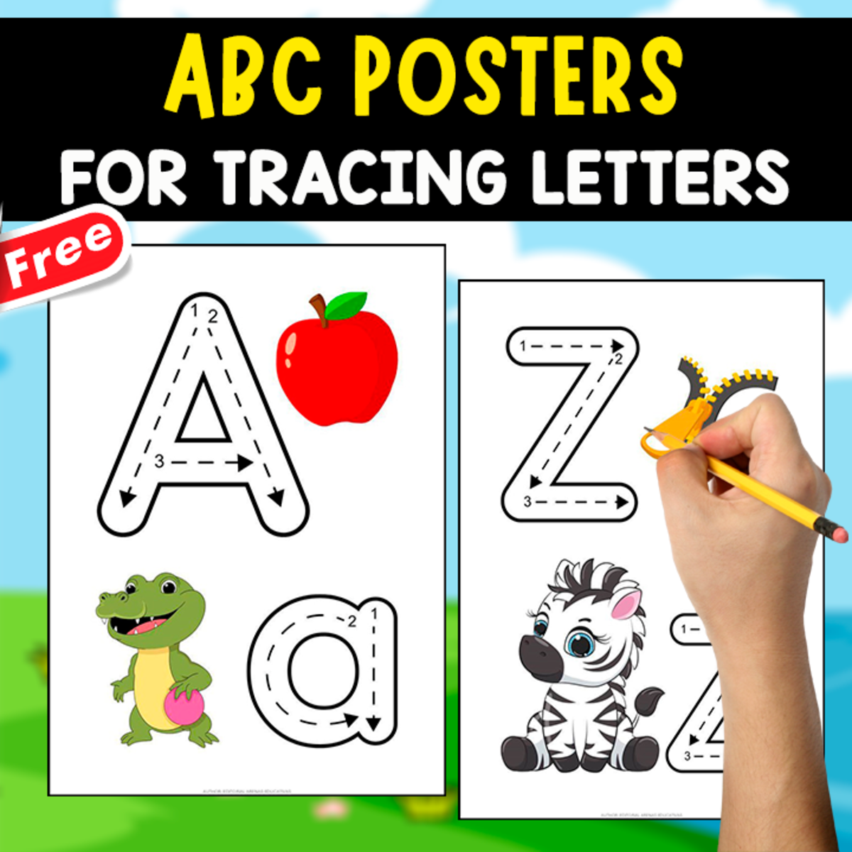 An educational teaching resource from EDITORIAL LAURA EDUCA entitled ALPHABET POSTERS OF ANIMALS | HANDWRITING ACTIVITY downloadable at Teach Simple.