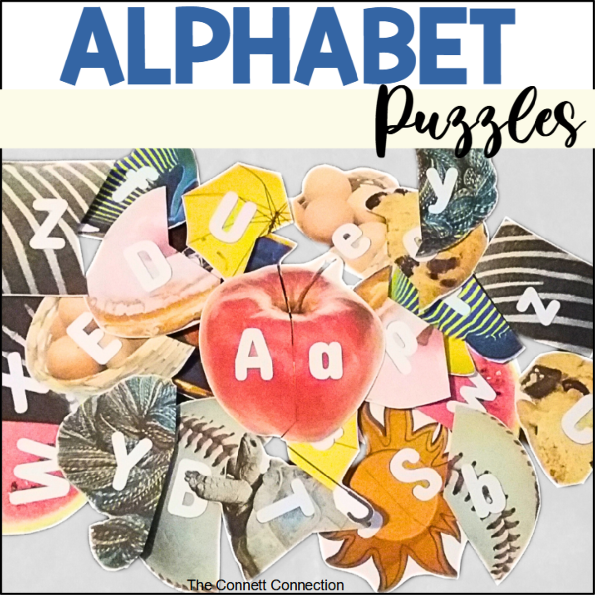 An educational teaching resource from The Connett Connection entitled Alphabet Puzzles with Real Photographs downloadable at Teach Simple.
