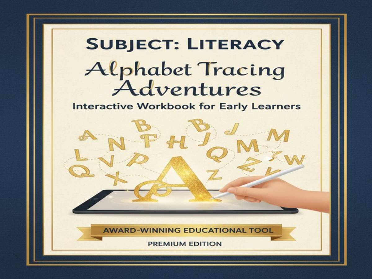 An educational teaching resource from Creative Book Store entitled Alphabet Tracing Adventures: Interactive Workbook for Early Learners downloadable at Teach Simple.