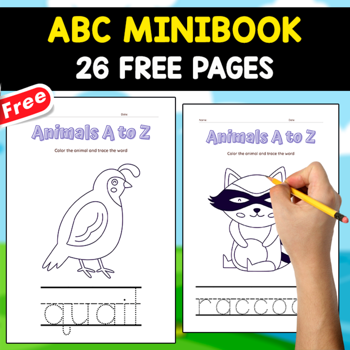 An educational teaching resource from EDITORIAL LAURA EDUCA entitled ALPHABET TRACING MINIBOOK | MADE WITH ANIMAL THEMED downloadable at Teach Simple.
