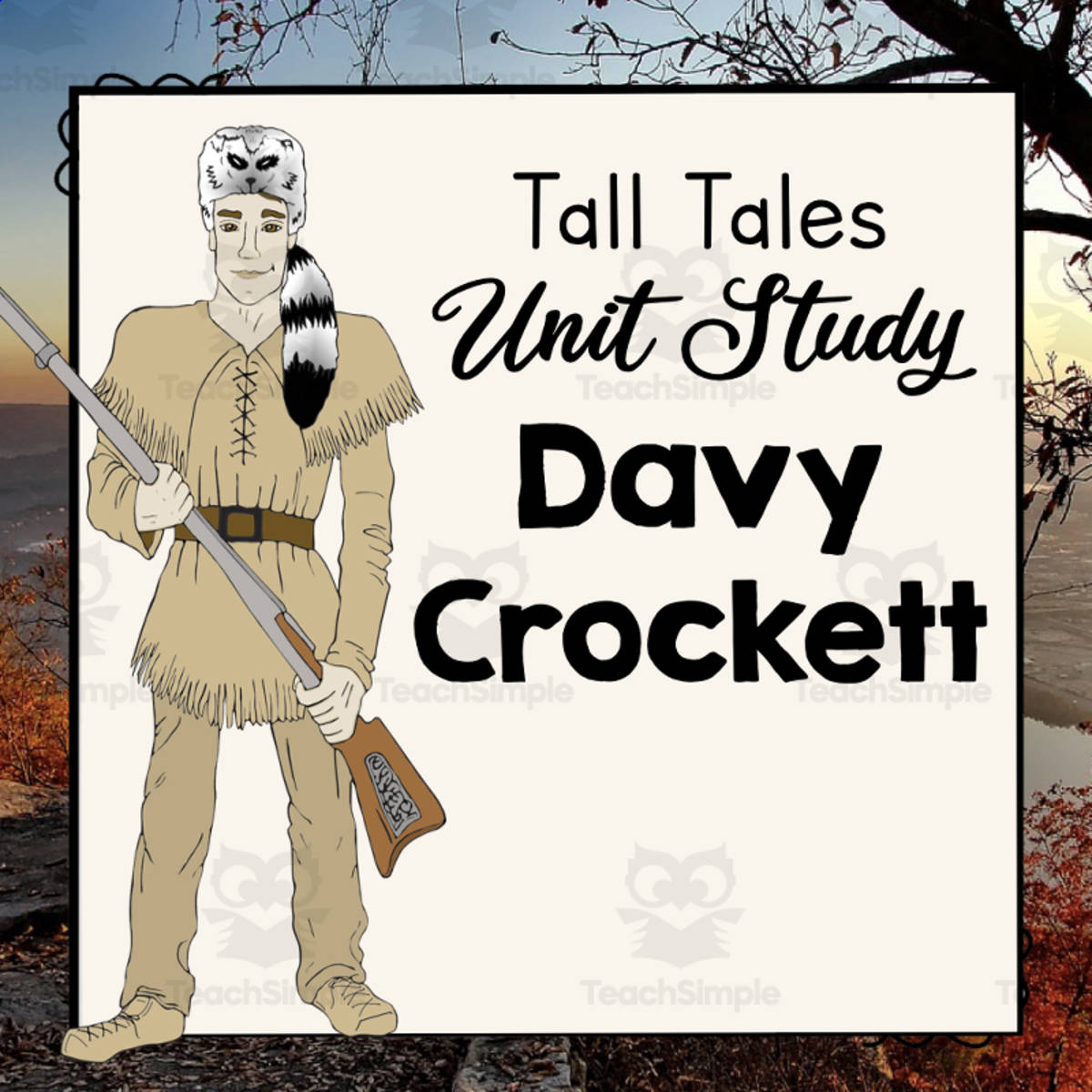 An educational teaching resource from Simply Schoolgirl entitled American Tall Tales | The Legendary Davy Crockett downloadable at Teach Simple.