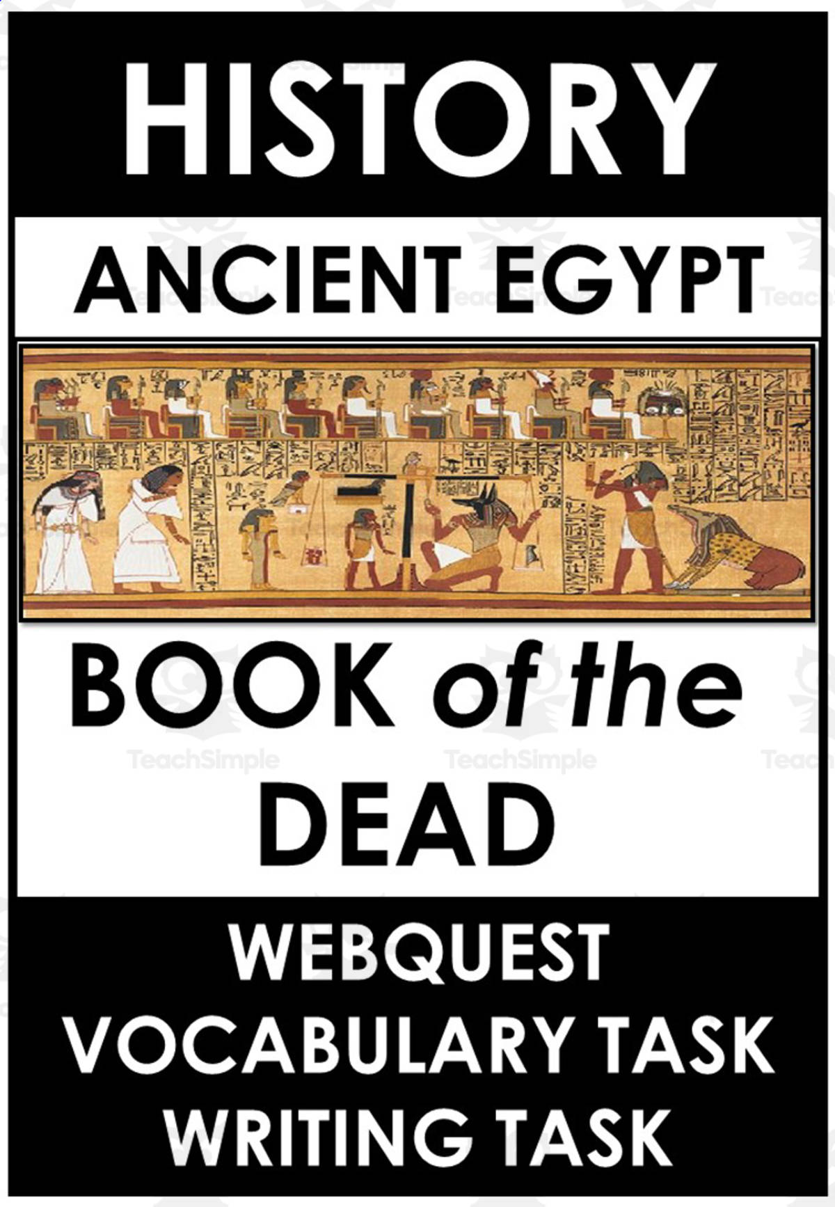 An educational teaching resource from Mr Smith's Stuff entitled Ancient Egypt - NO PREP - Book of the Dead Research Project downloadable at Teach Simple.
