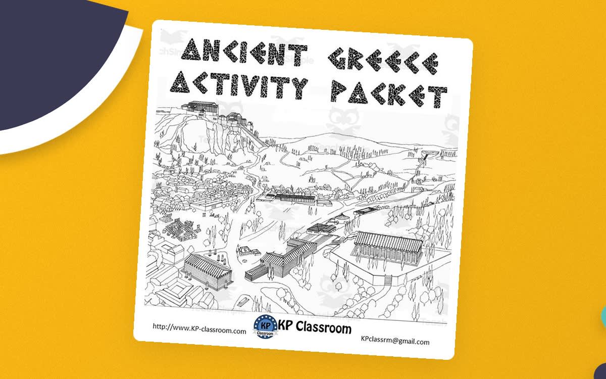 An educational teaching resource from KP Classroom entitled Ancient Greece Activity Packet downloadable at Teach Simple.