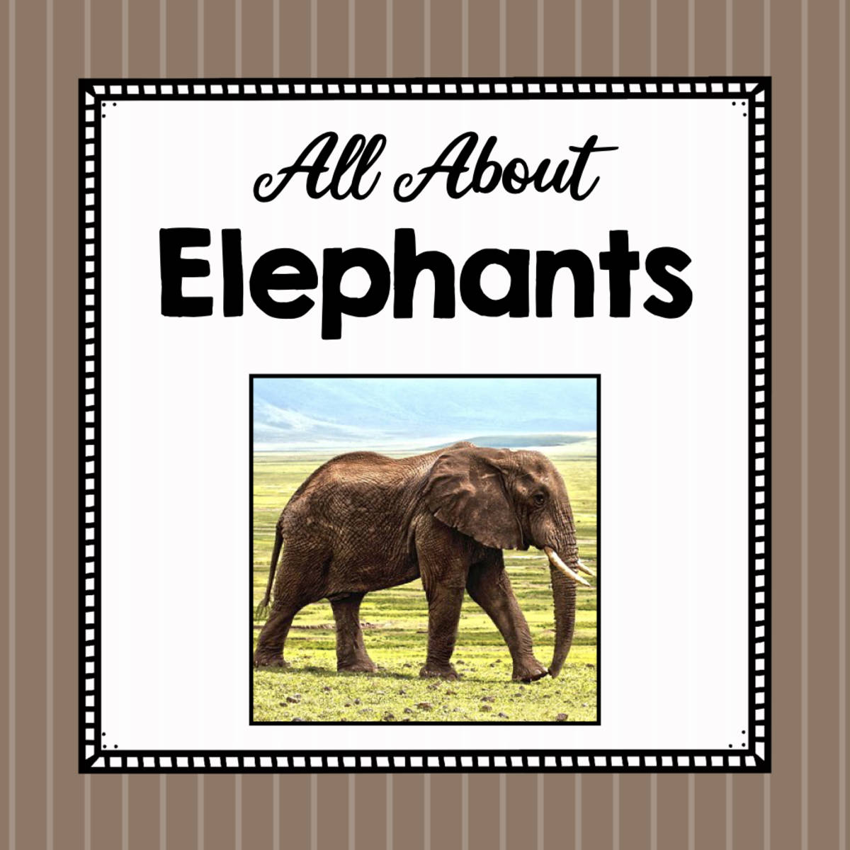 An educational teaching resource from Simply Schoolgirl entitled Animal Science Unit | All About Elephants | Learning about Animals downloadable at Teach Simple.