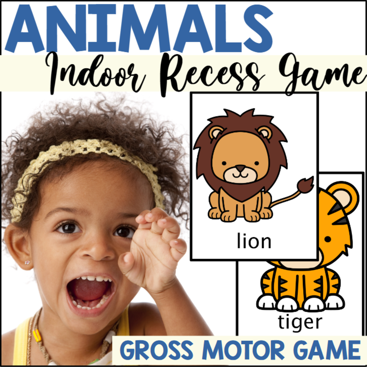 An educational teaching resource from The Connett Connection entitled Animals Indoor Recess Gross Motor Games downloadable at Teach Simple.