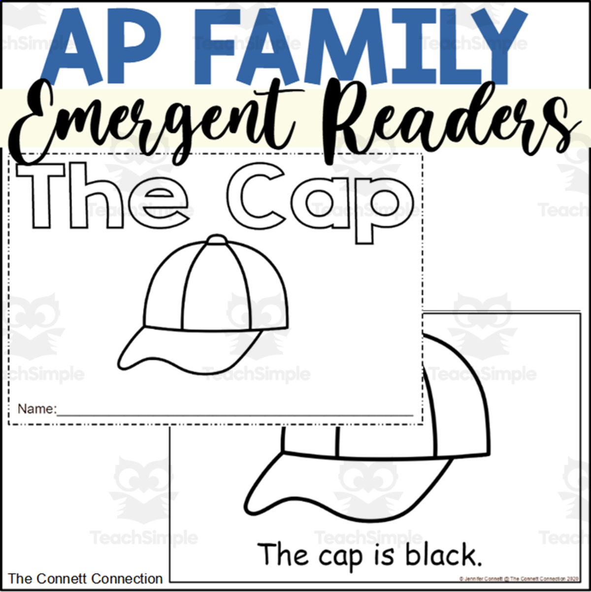 An educational teaching resource from The Connett Connection entitled AP Words Emergent Reader: The Cap downloadable at Teach Simple.