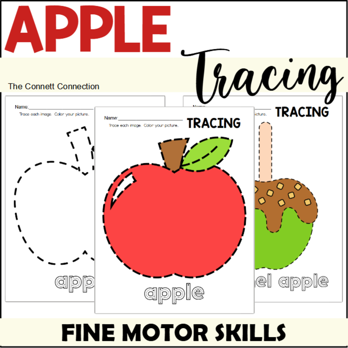 Apple Tracing Worksheets preview