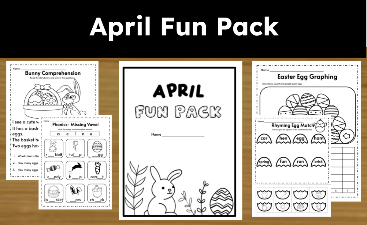 An educational teaching resource from CraftEdPrints entitled April Fun Pack downloadable at Teach Simple.