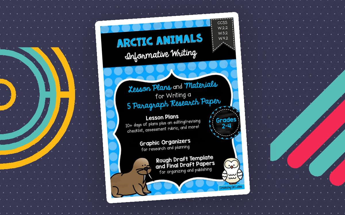 An educational teaching resource from Siri Latina entitled Arctic Animals Writing Project downloadable at Teach Simple.