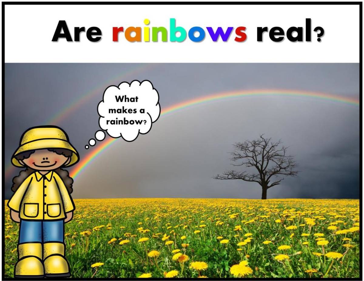 An educational teaching resource from I Heart STEAM entitled Are Rainbows Real? Slideshow Mini-Lesson downloadable at Teach Simple.