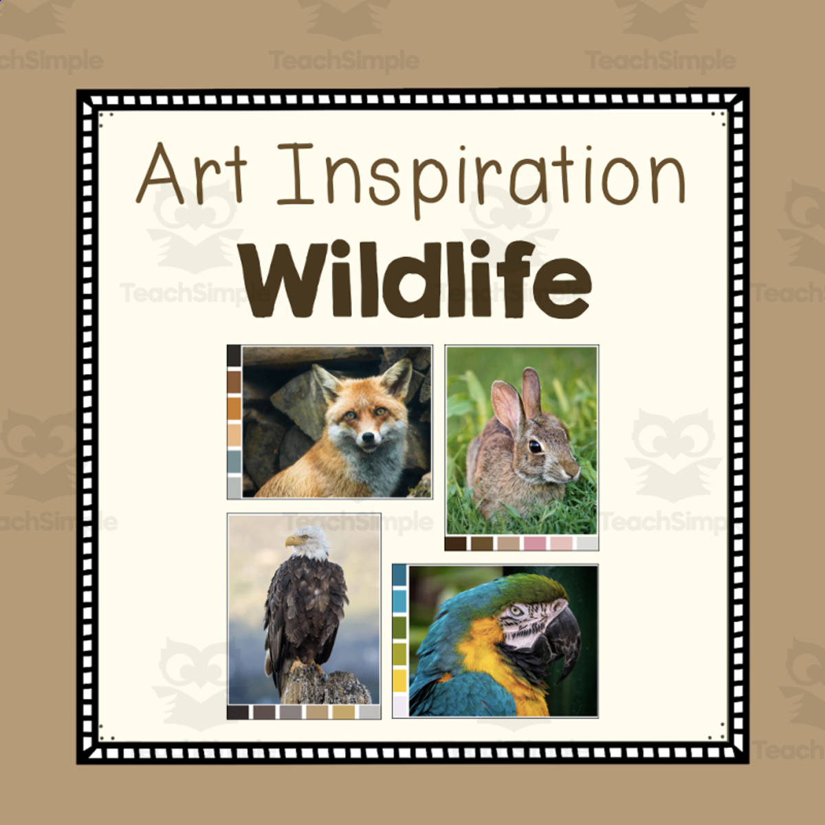 An educational teaching resource from Simply Schoolgirl entitled Art Inspiration: Wildlife Photos downloadable at Teach Simple.