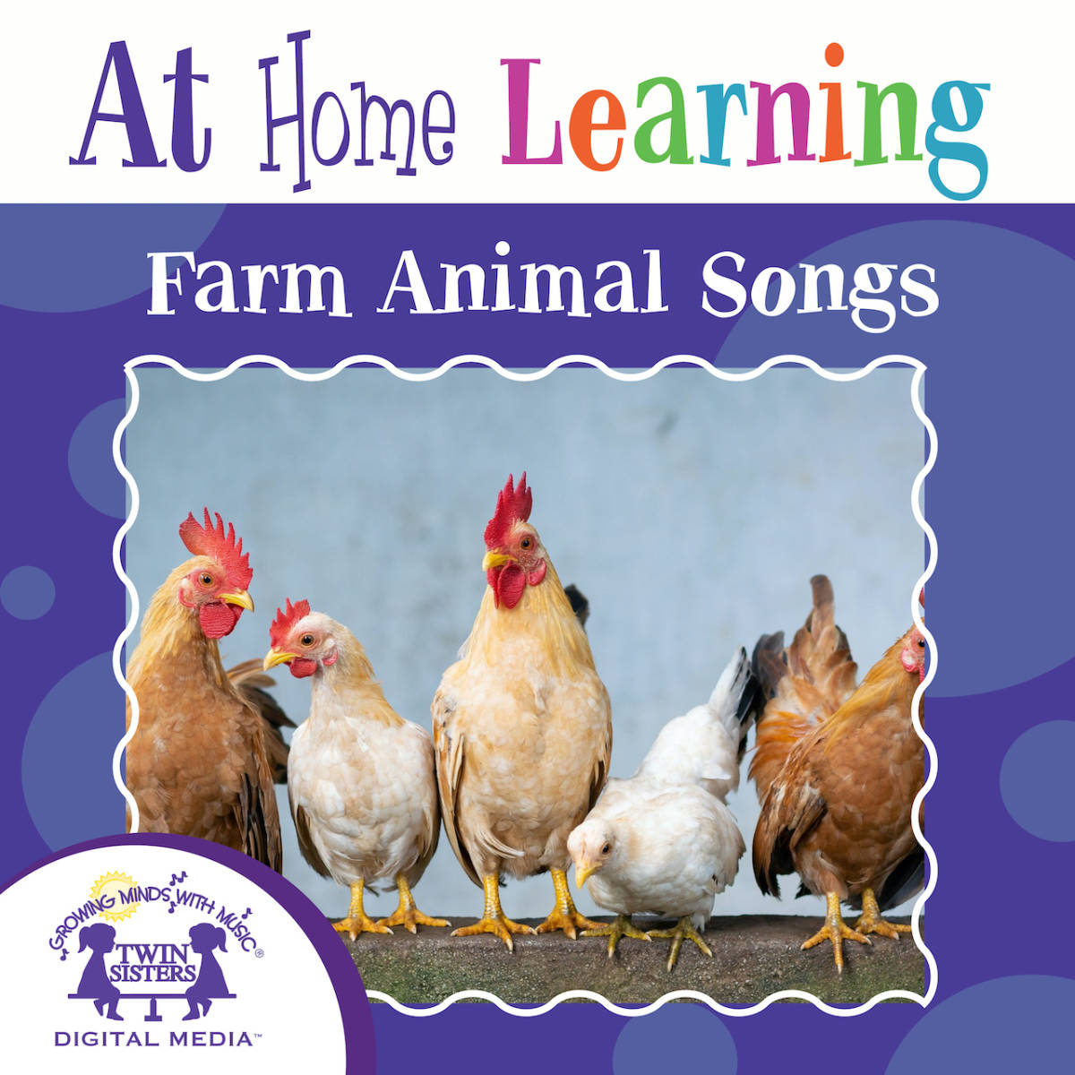 An educational teaching resource from Twin Sisters Digital Media entitled At Home Learning Farm Animal Songs downloadable at Teach Simple.