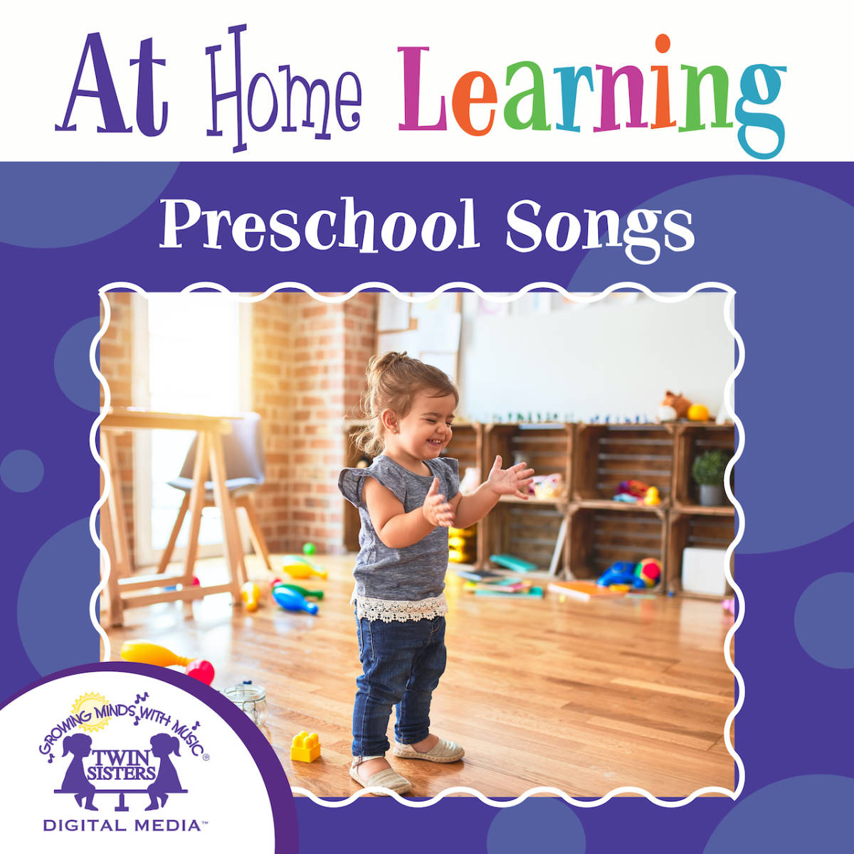 An educational teaching resource from Twin Sisters Digital Media entitled At Home Learning Preschool Songs downloadable at Teach Simple.
