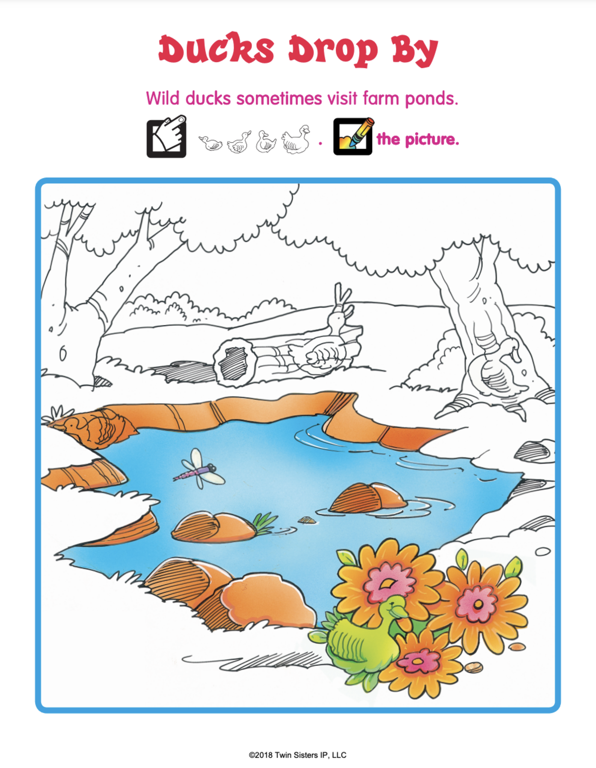 An educational teaching resource from Twin Sisters Digital Media entitled At the Farm Hidden Pictures: Volume 2 Activity Book downloadable at Teach Simple.