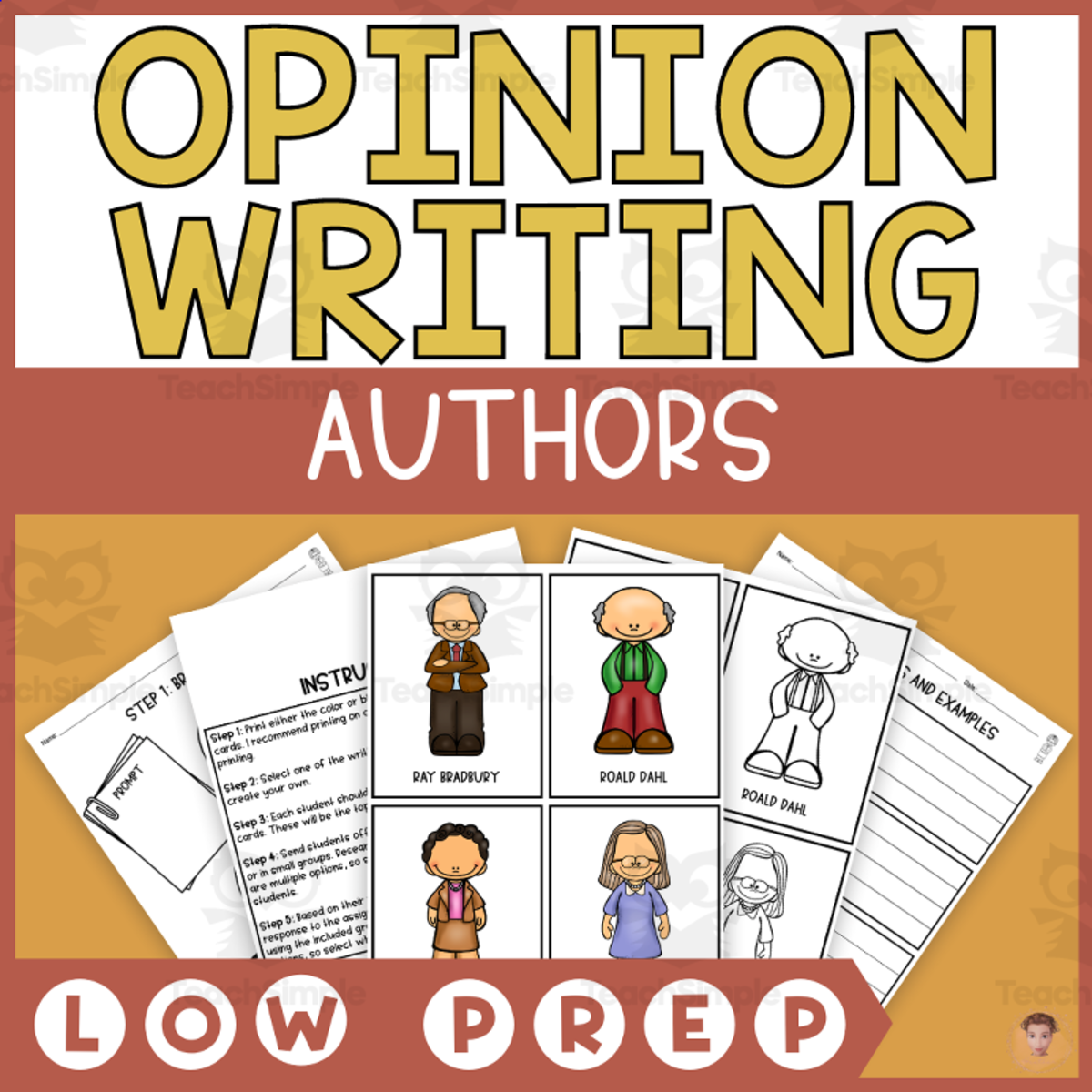 An educational teaching resource from Heather Huhman entitled Authors Opinion Writing Step-by-Step (Would You Rather) downloadable at Teach Simple.