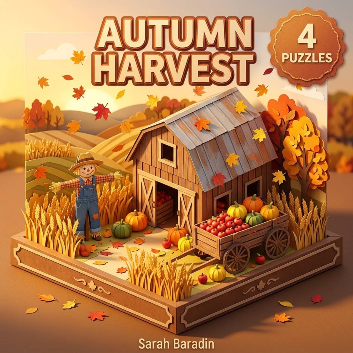An educational teaching resource from Sarah Baradin entitled Autumn Harvest and October Events Crosswords with Word Bank downloadable at Teach Simple.