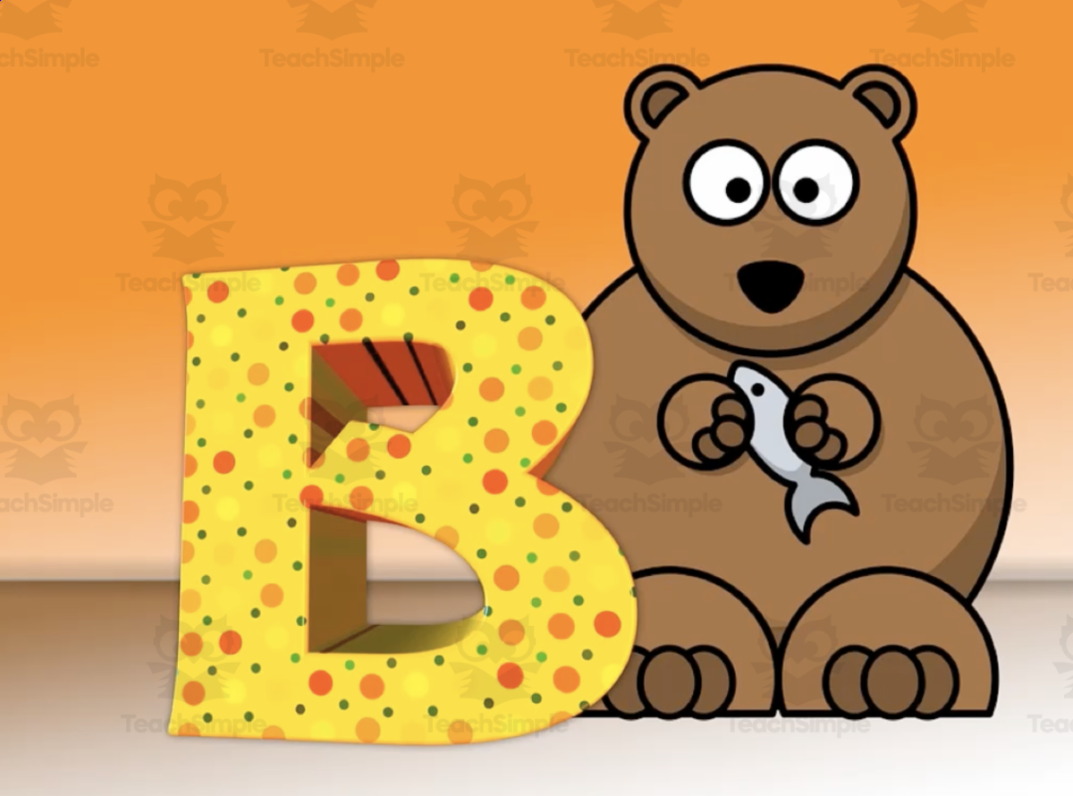 An educational teaching resource from Audio Memory entitled B Words Video downloadable at Teach Simple.