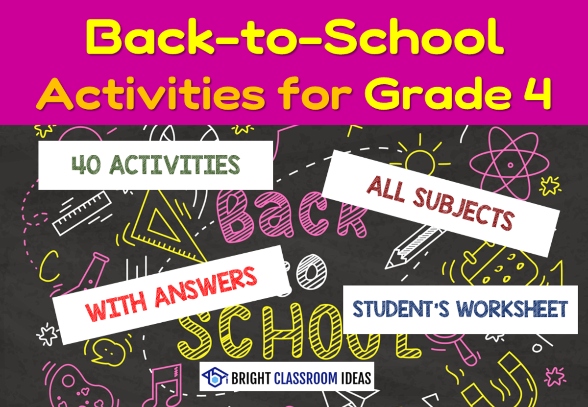 An educational teaching resource from Bright Classroom Ideas Marketplace entitled Back-to-School Activities for Grade 4 downloadable at Teach Simple.