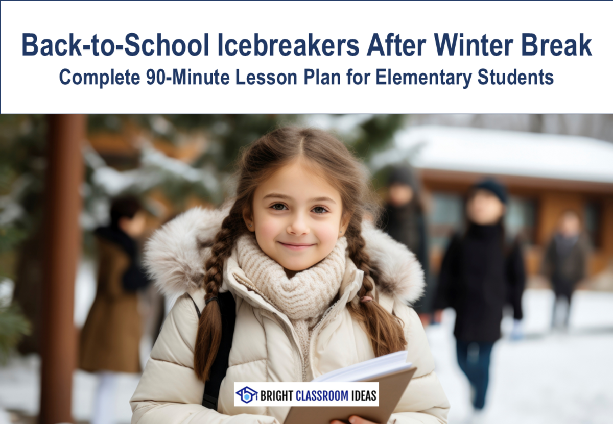 An educational teaching resource from Bright Classroom Ideas Marketplace entitled Back-to-School Icebreakers After Winter Break (for Elementary School) downloadable at Teach Simple.