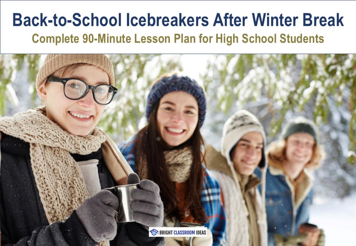 An educational teaching resource from Bright Classroom Ideas Marketplace entitled Back-to-School Icebreakers after Winter Break (for High School) downloadable at Teach Simple.