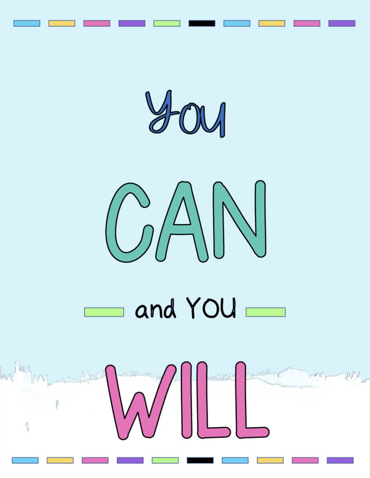 An educational teaching resource from Sunshine and Lollipops entitled Back to School Inspirational and Growth Mindset Posters - Rainbow Theme downloadable at Teach Simple.