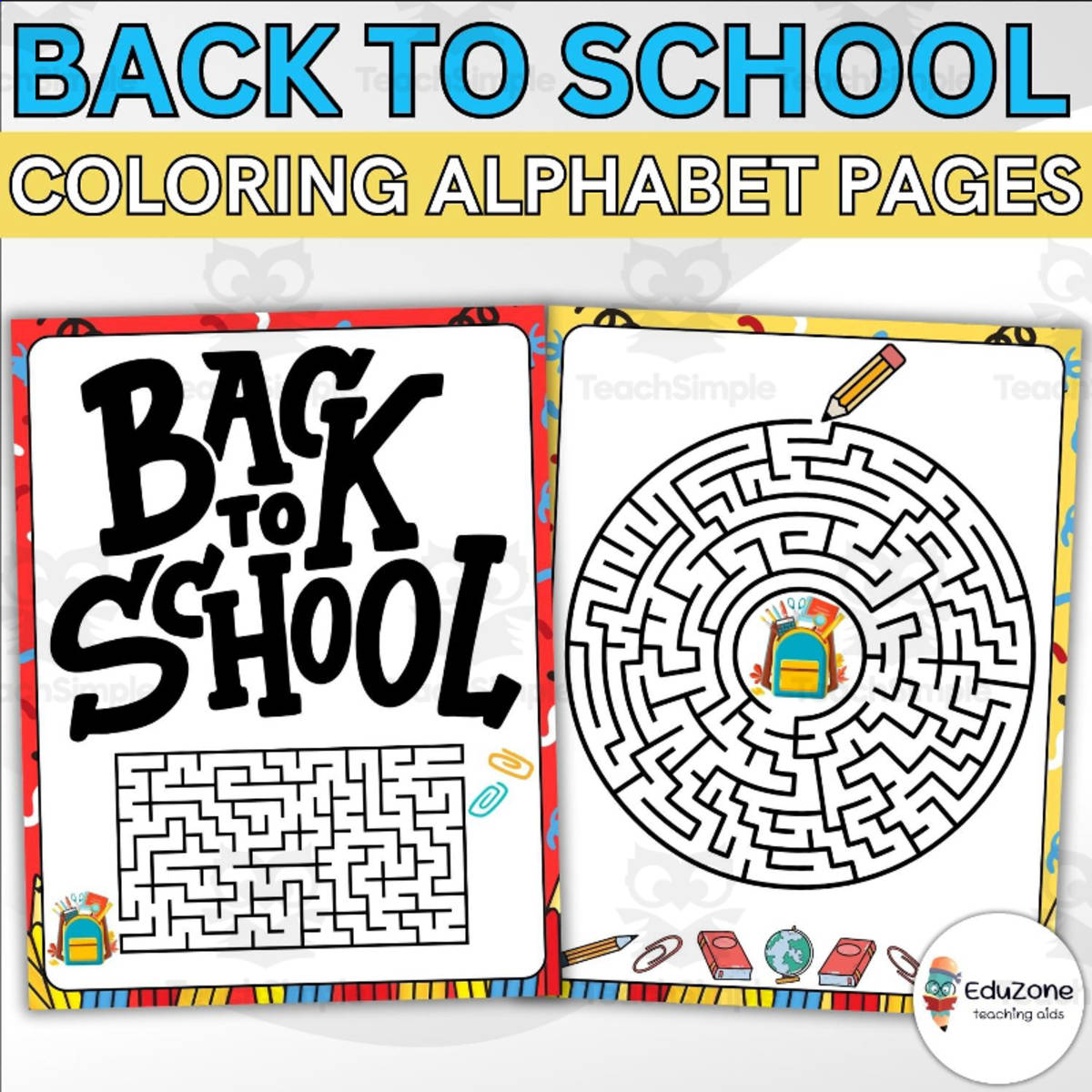 An educational teaching resource from Style Your Classroom entitled Back To School Mazes: A Creative Way to Improve Problem-Solving Skills downloadable at Teach Simple.