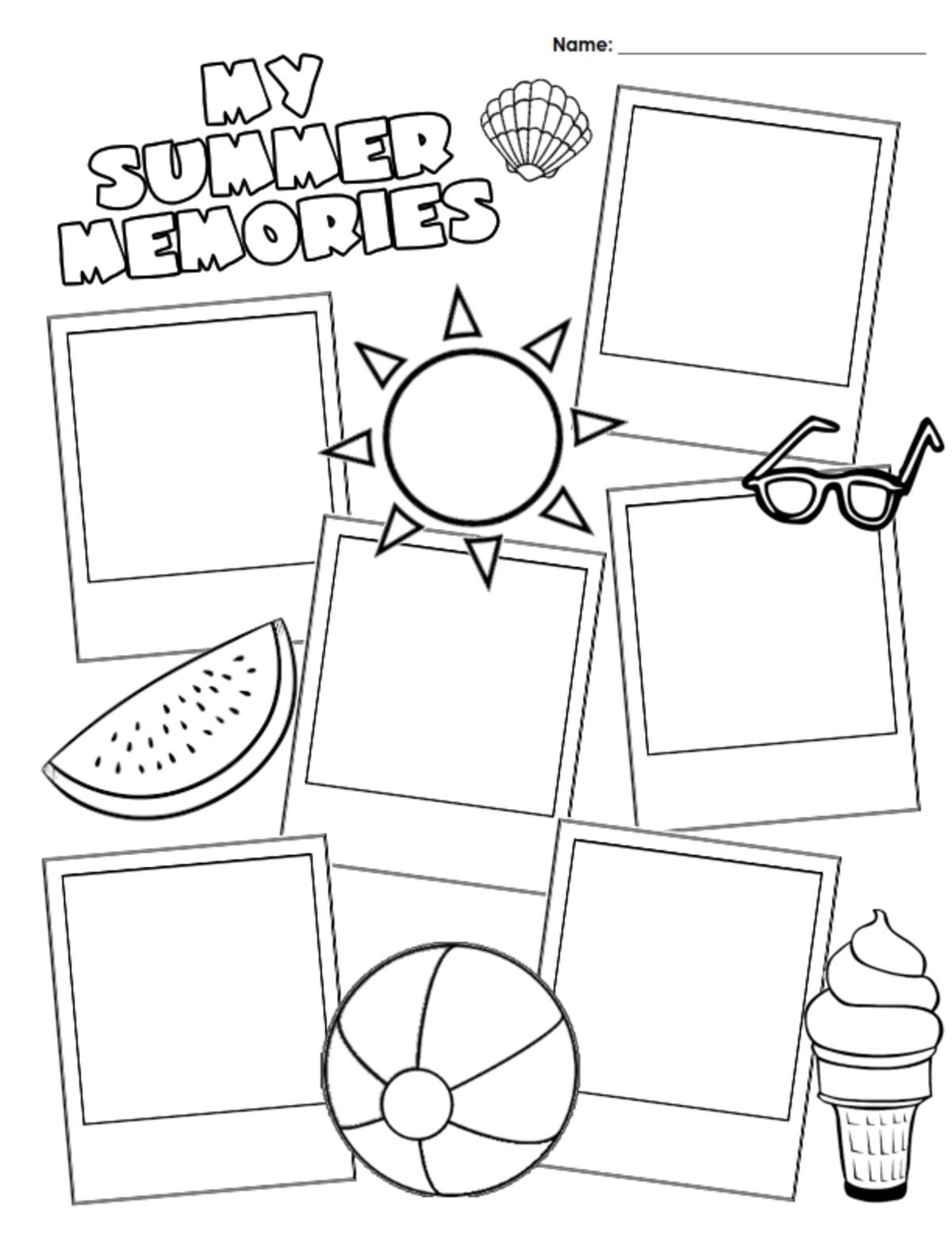 An educational teaching resource from Brave Education entitled Back to School - My Summer Memories! downloadable at Teach Simple.