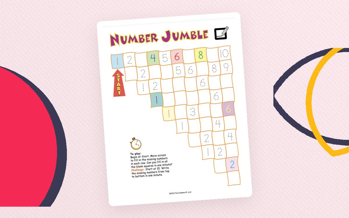 An educational teaching resource from Twin Sisters Digital Media entitled Backseat Games Printable Workbook downloadable at Teach Simple.