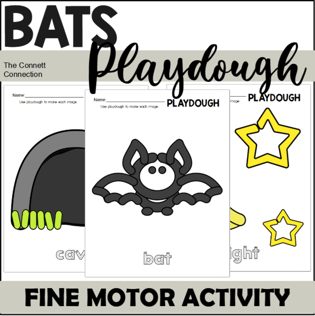 Bats Playdough Mats preview