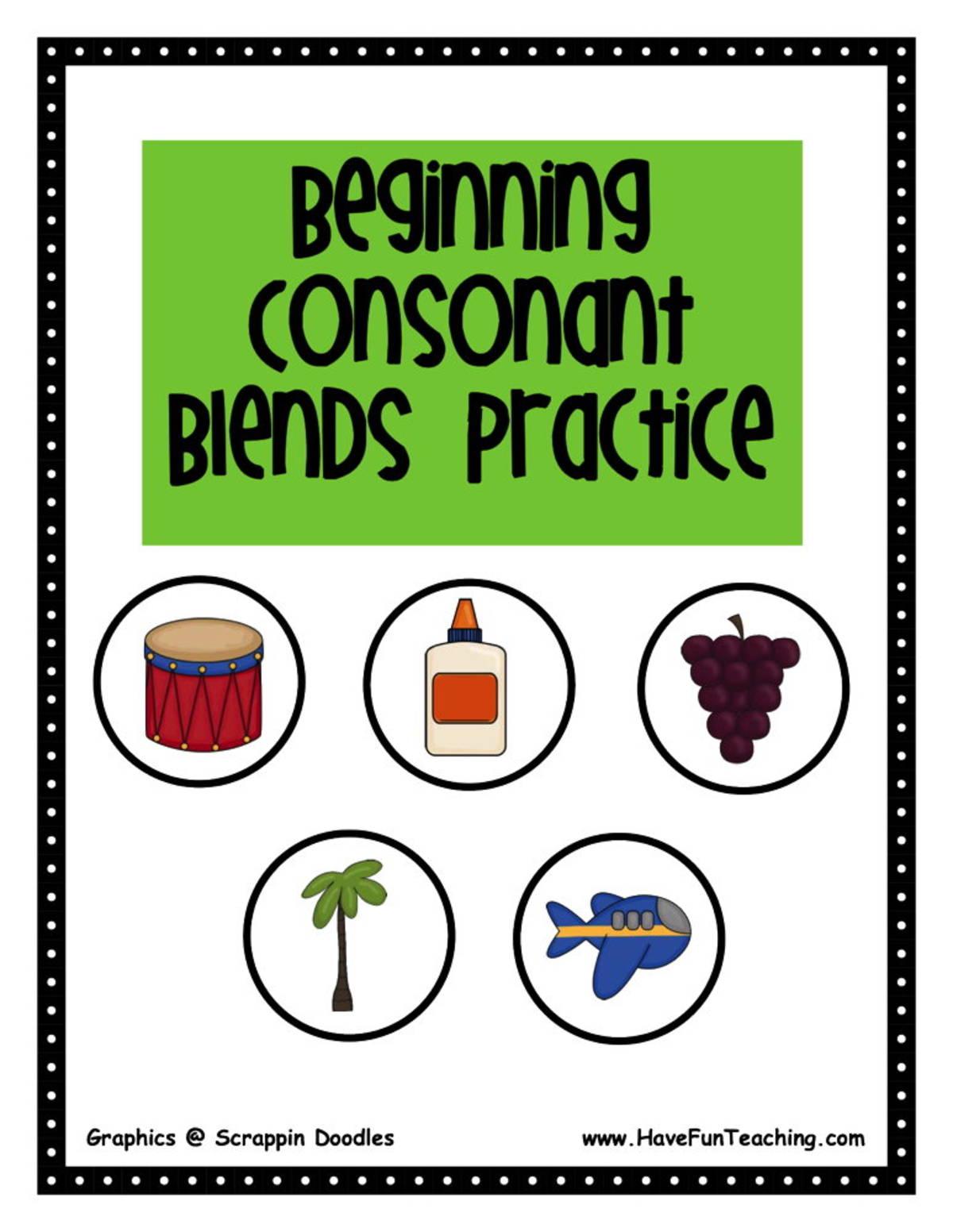 An educational teaching resource from Have Fun Teaching entitled Beginning Consonant Blends Activity downloadable at Teach Simple.