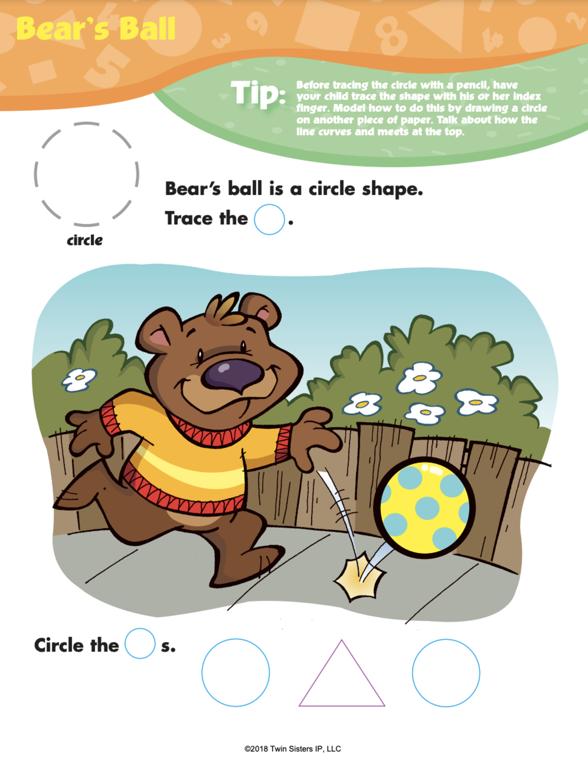 An educational teaching resource from Twin Sisters Digital Media entitled Beginning Math for the Preschool Classroom Activity Book downloadable at Teach Simple.