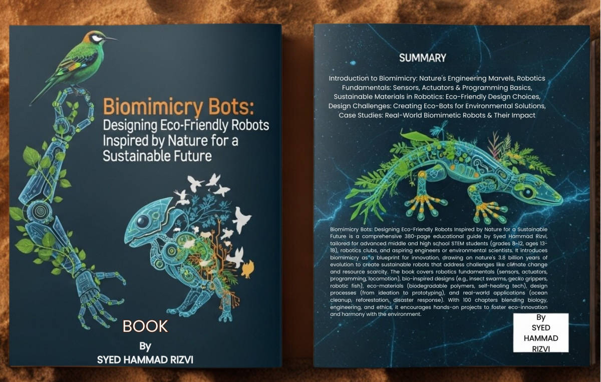 An educational teaching resource from Creative Book Store entitled Biomimicry Bots: Designing Eco-Friendly Robots Inspired by Nature downloadable at Teach Simple.