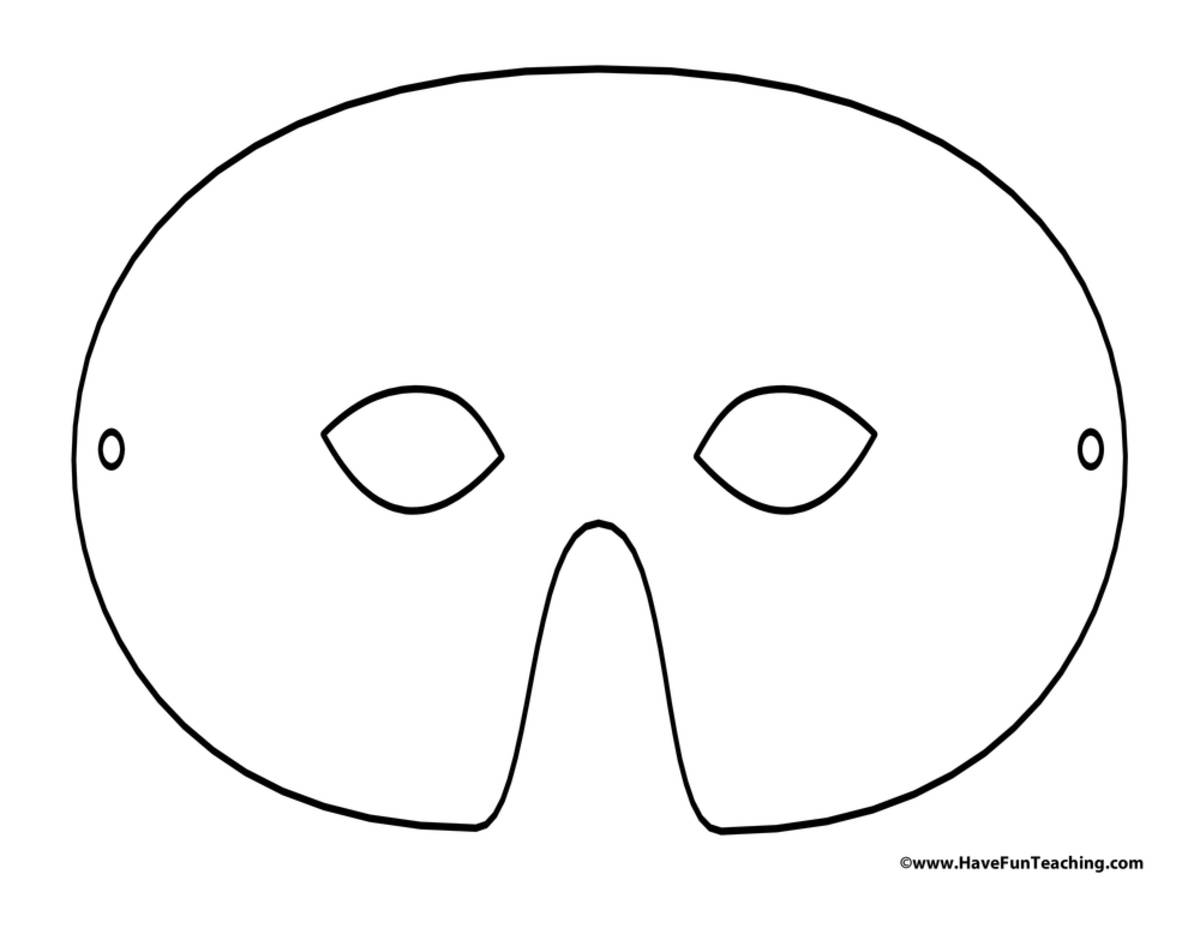 An educational teaching resource from Have Fun Teaching entitled Blank Mask downloadable at Teach Simple.