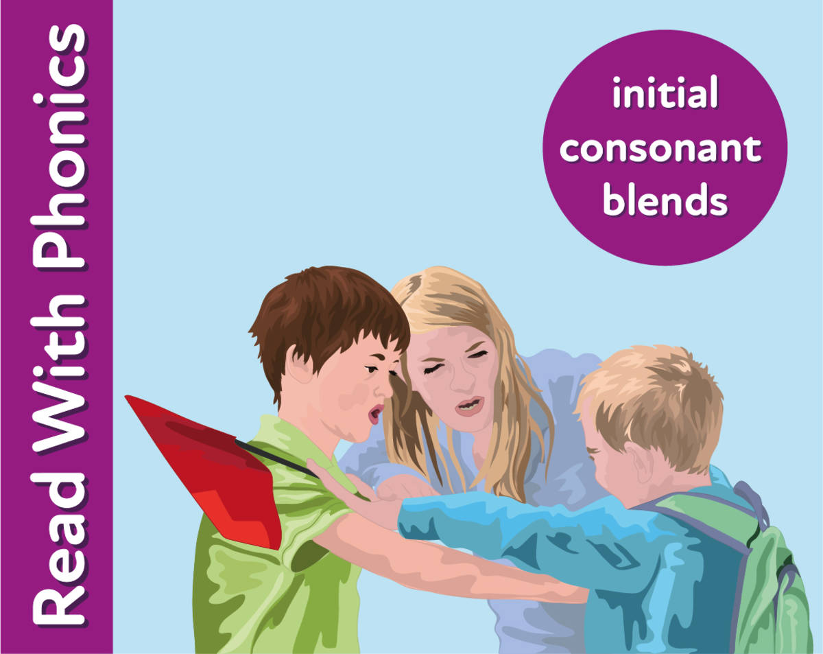 An educational teaching resource from Guinea Pig Education entitled Blend Sounds Together To Make Words With Initial Consonant Blends downloadable at Teach Simple.