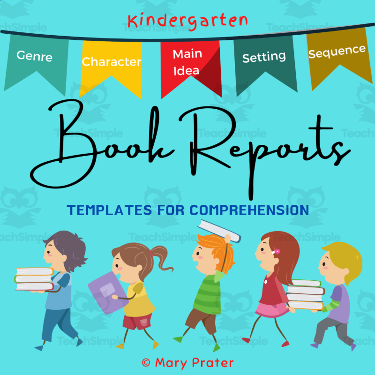 An educational teaching resource from The Kinder Lady entitled Book Report Templates downloadable at Teach Simple.