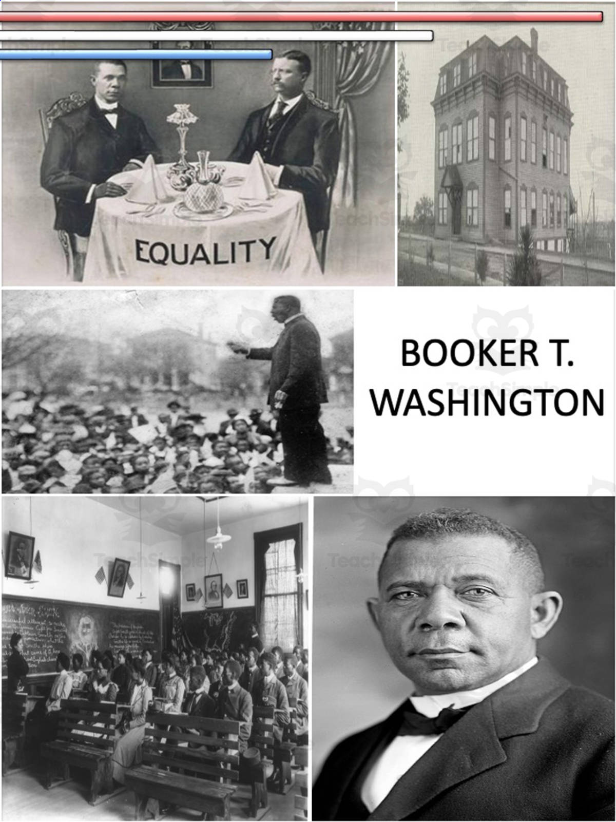 An educational teaching resource from Mr Gray History entitled Booker T. Washington - Mini Unit downloadable at Teach Simple.