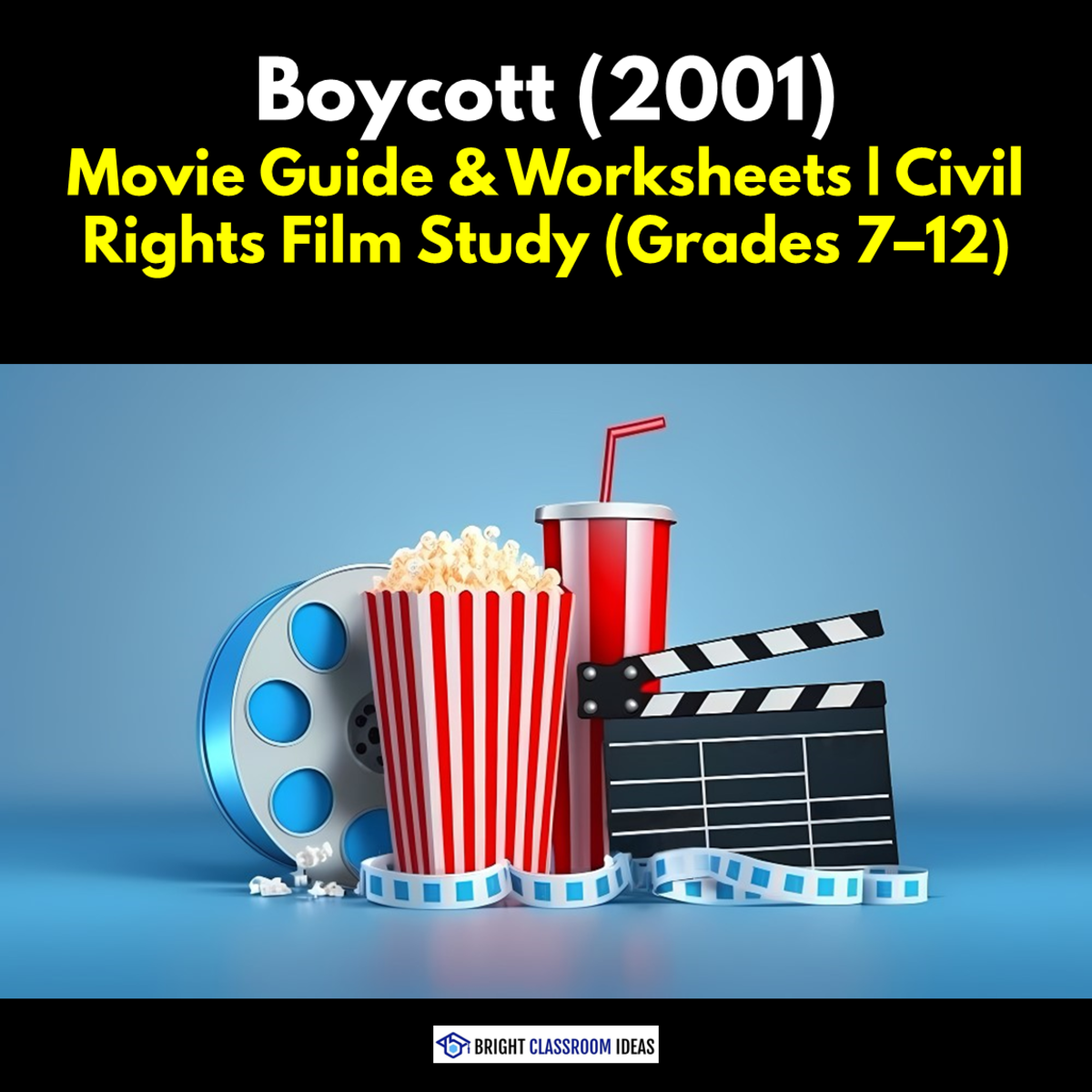 An educational teaching resource from Bright Classroom Ideas Marketplace entitled Boycott (2001) 2-Hour Lesson with Worksheet for Grades 7-12 downloadable at Teach Simple.
