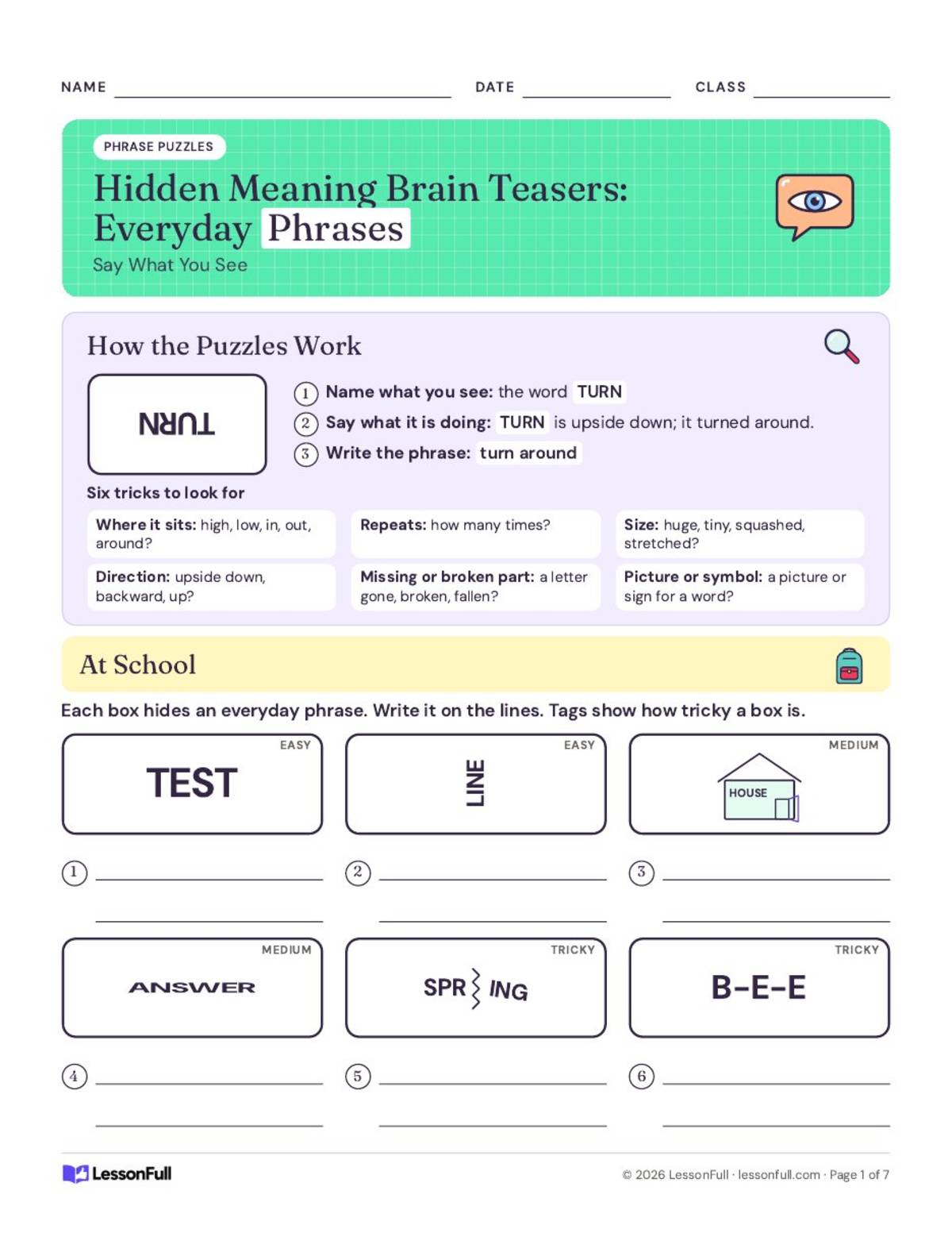 Brain Teasers – Hidden Meaning Puzzles (Part 4) preview