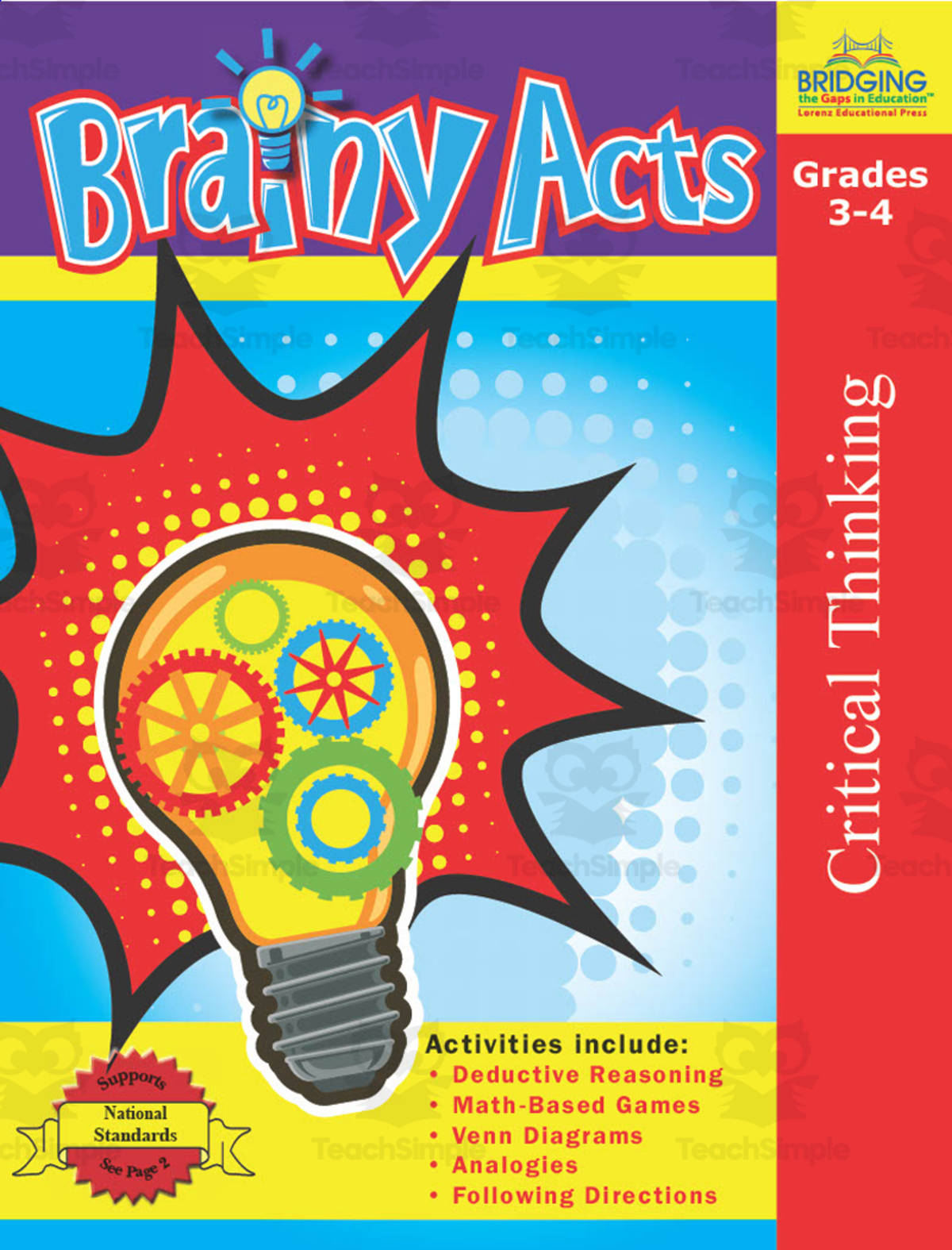 An educational teaching resource from Classroom Complete Press entitled Brainy Acts downloadable at Teach Simple.