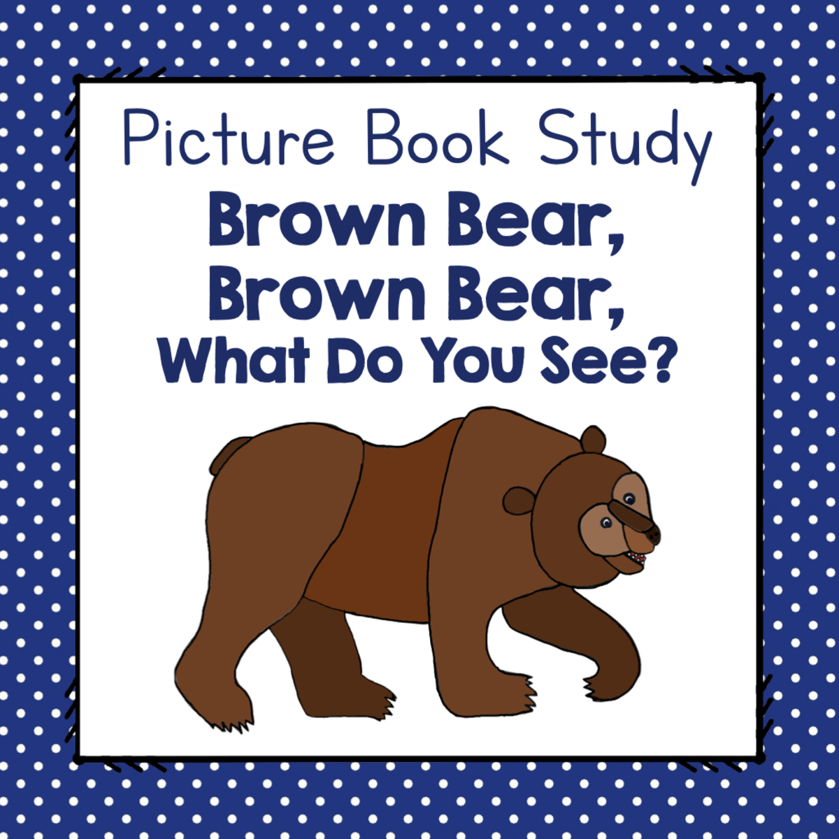 An educational teaching resource from Simply Schoolgirl entitled "Brown Bear, Brown Bear" | Picture Book Study downloadable at Teach Simple.