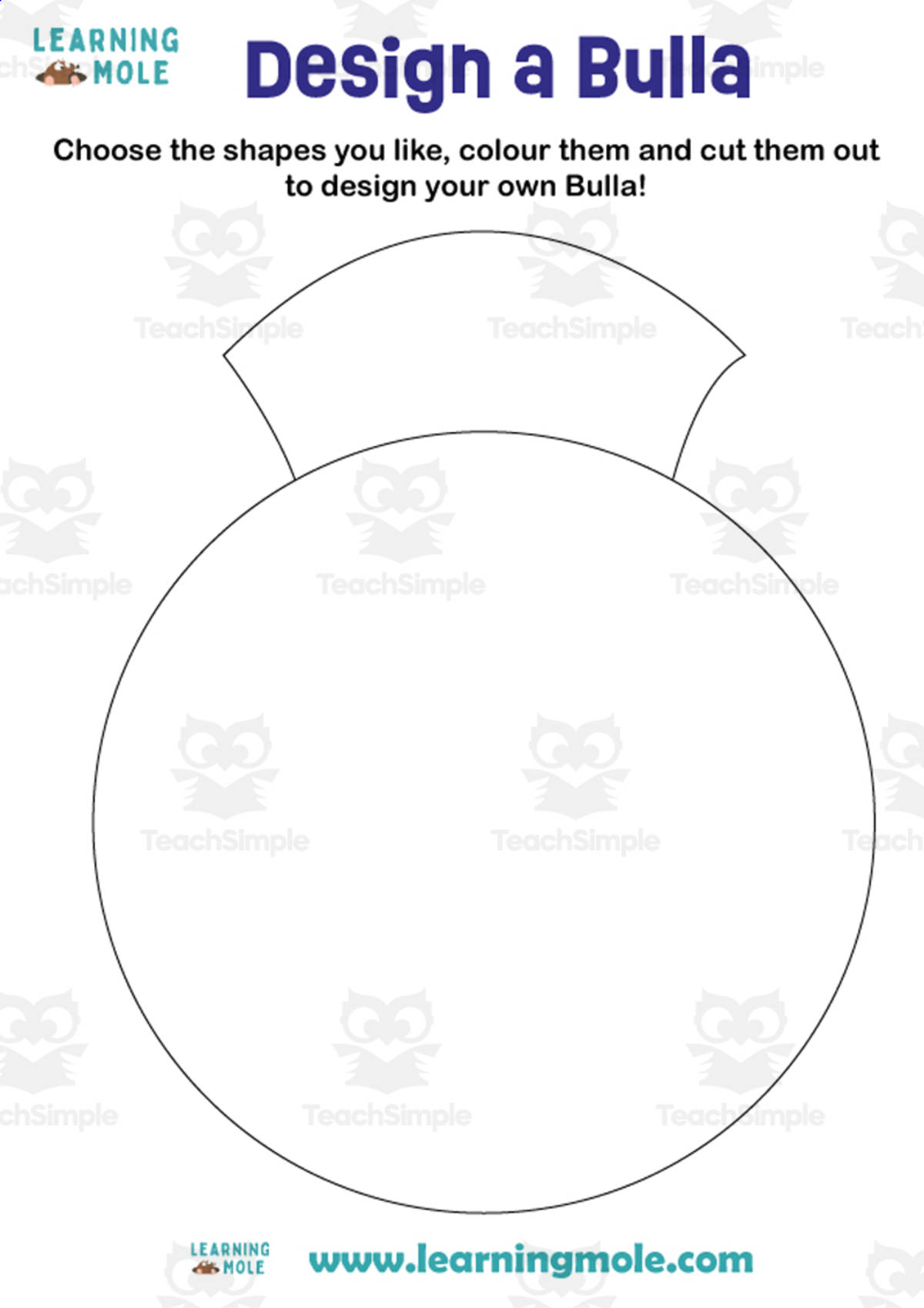An educational teaching resource from Educational Voice entitled Bulla Activity downloadable at Teach Simple.