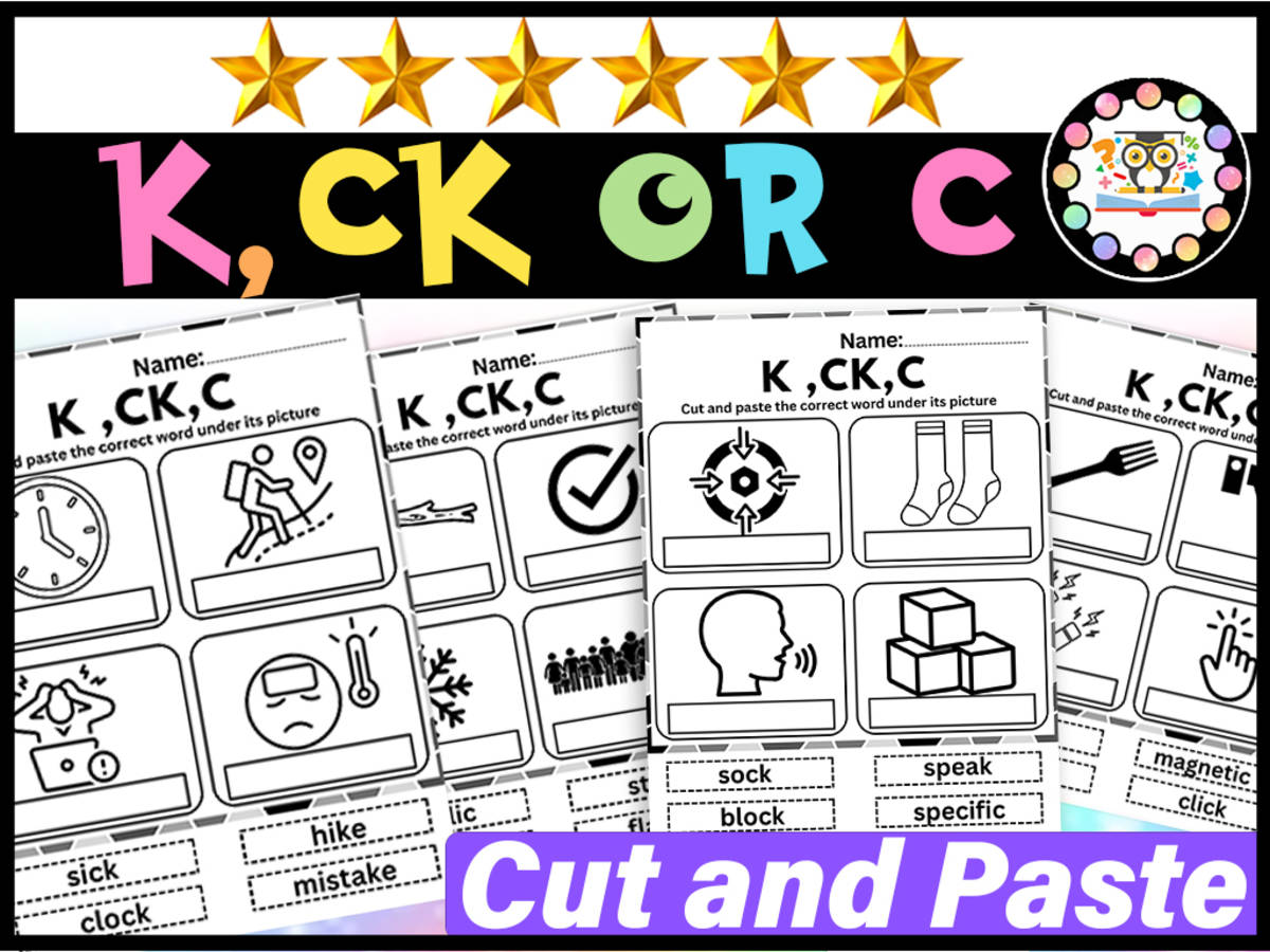An educational teaching resource from LAMO entitled C, K and Ck worksheets | Spelling Rules CK Digraph C or K Phonics downloadable at Teach Simple.
