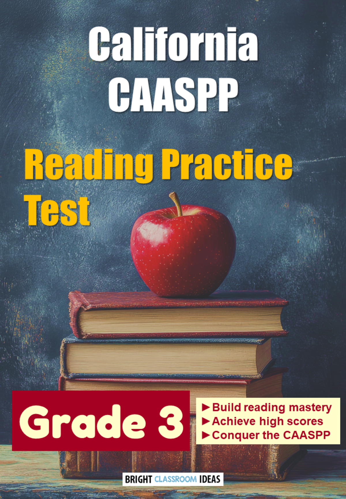 An educational teaching resource from Bright Classroom Ideas Marketplace entitled California CAASPP Reading Practice Test for Grade 3 downloadable at Teach Simple.