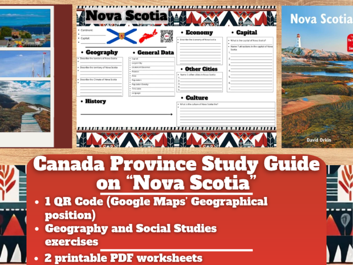 Canada Province Study Guide Worksheets - Nova Scotia preview