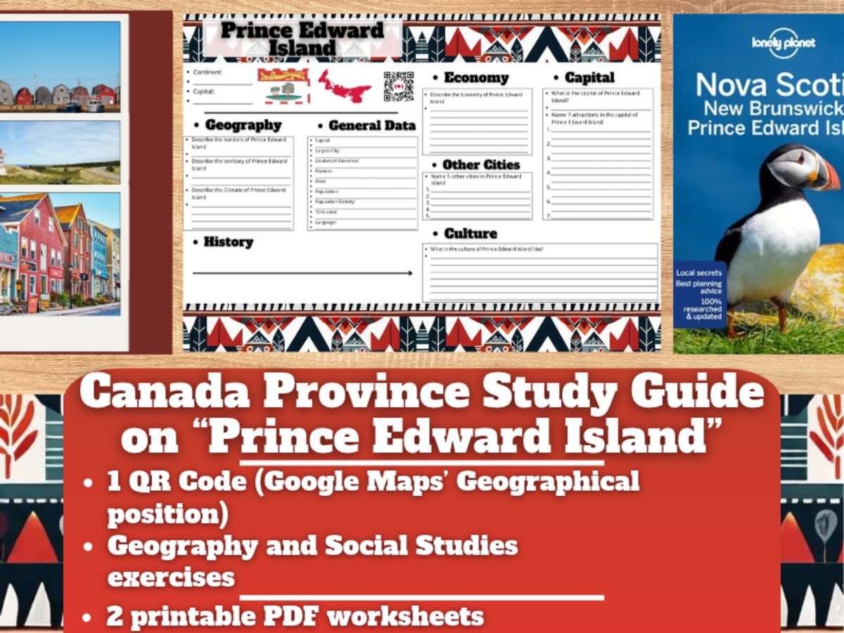 Canada Province Study Guide Worksheets - Prince Edward Island preview