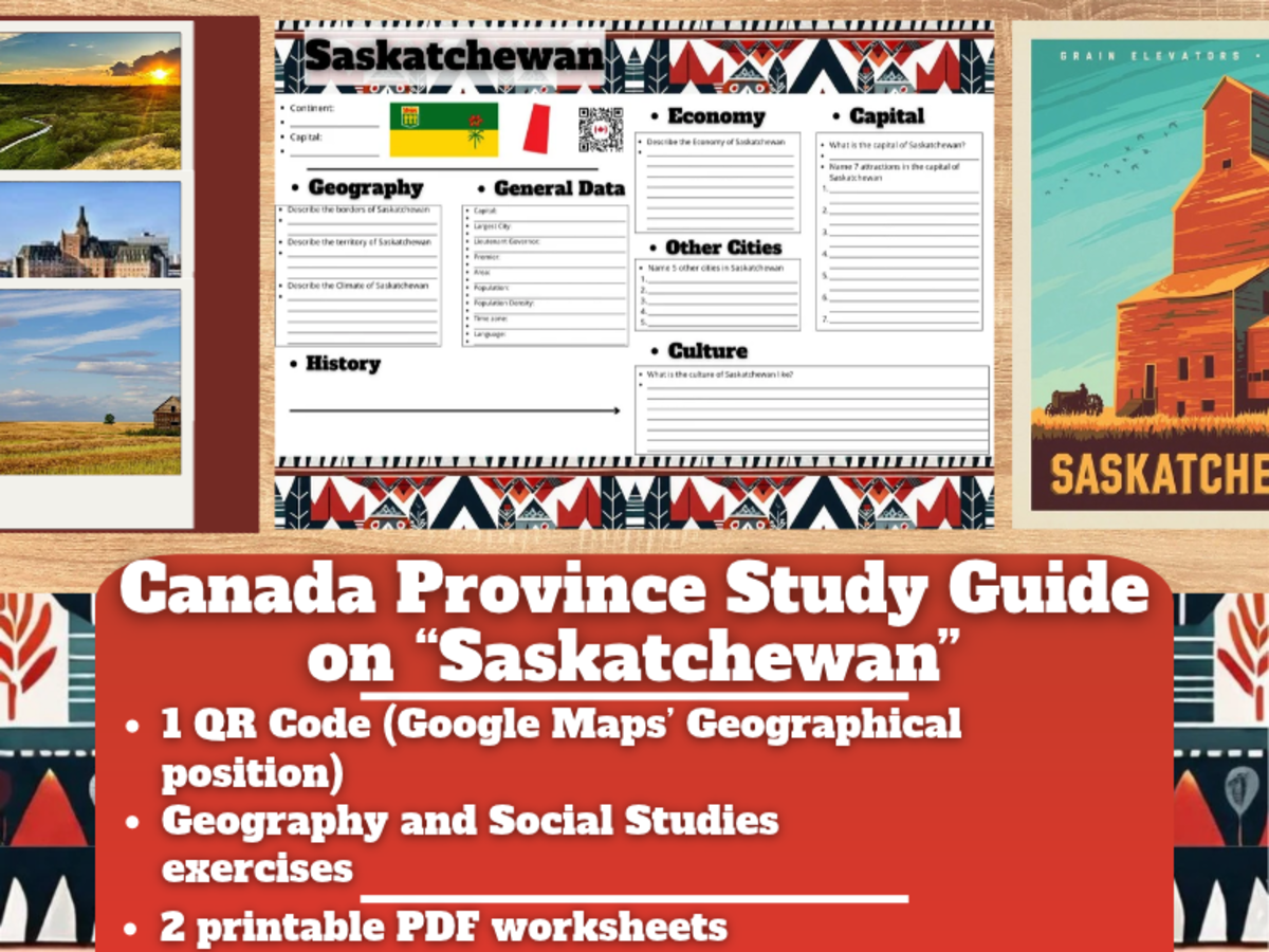 Canada Province Study Guide Worksheets - Saskatchewan preview